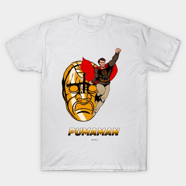 Pumaman mask T-Shirt by Wonder design